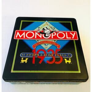Vintage Monopoly 1935 Commemorative Edition 1985 Collectors Tin Complete